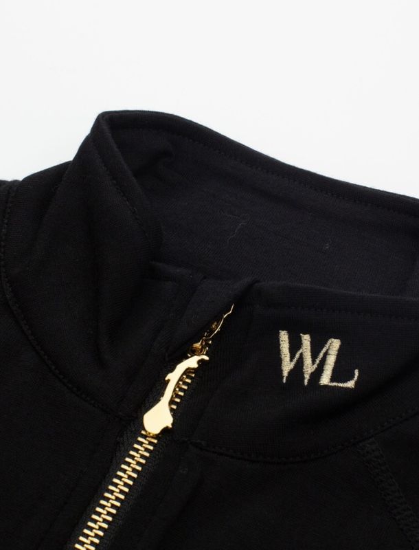 WOOLLAND RENA MERINO HALF-ZIP ULLTRØYE DAME BLACK