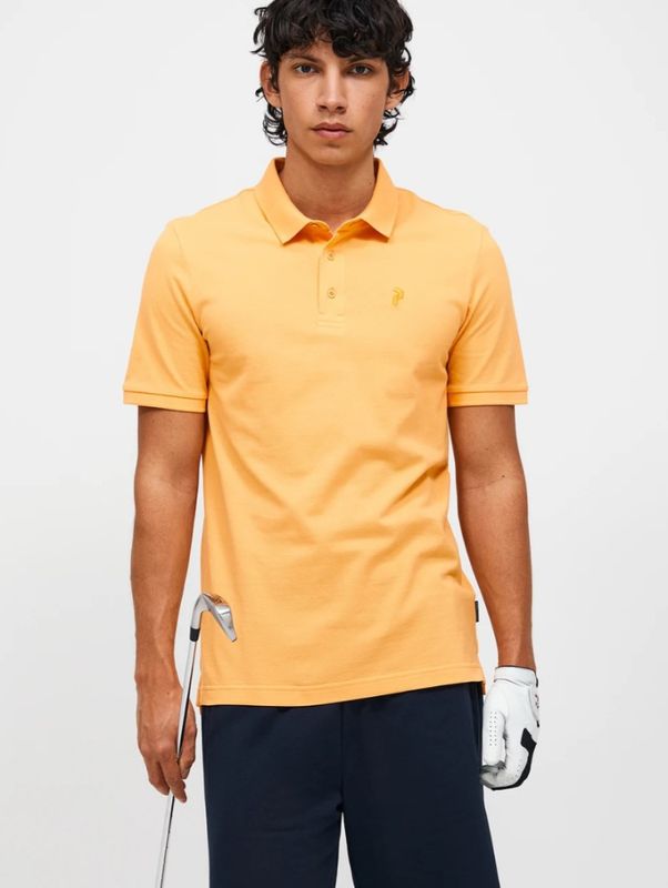PEAK PERFORMANCE M CLASSIC COTTON POLO BLAZING ORANGE