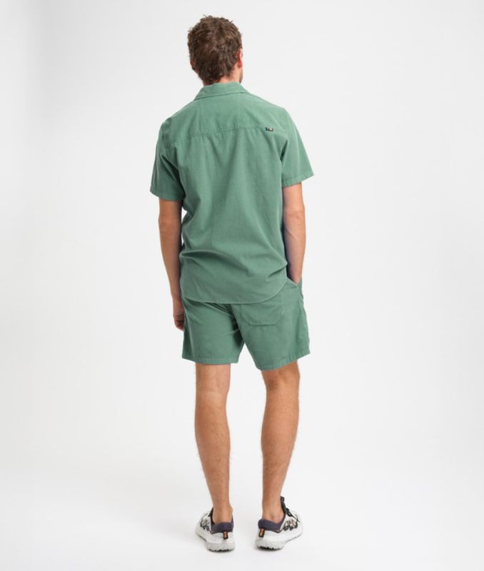 ELEVENATE M ESTATE CORD SHIRT SEA GREEN 