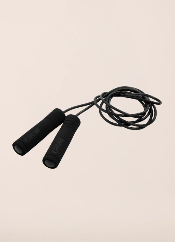 CASALL JUMP ROPE FOAM HANDLE BLACK