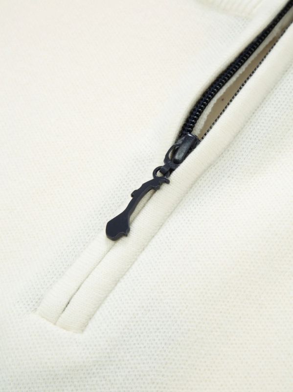 Tydal Knitted Sweater 1/2 Zip Snow White