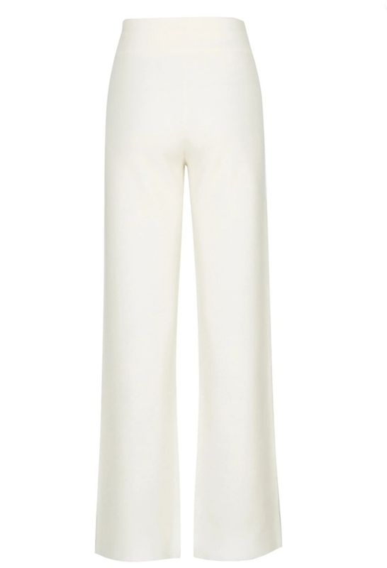 Hemsedal Knitted Flare Pants White Swan