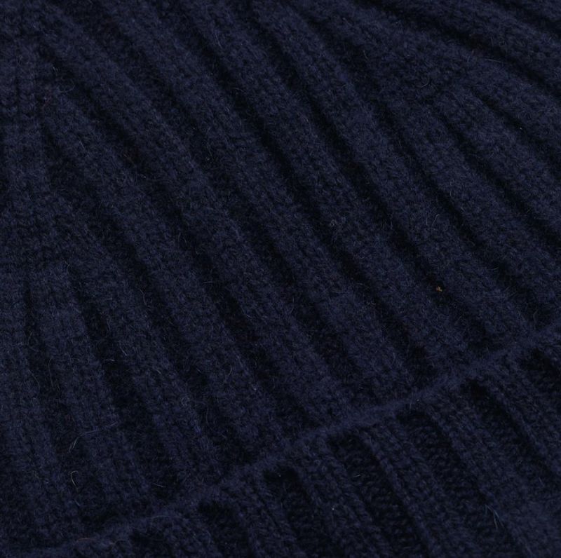 Ferro Cashmere Beanie Navy